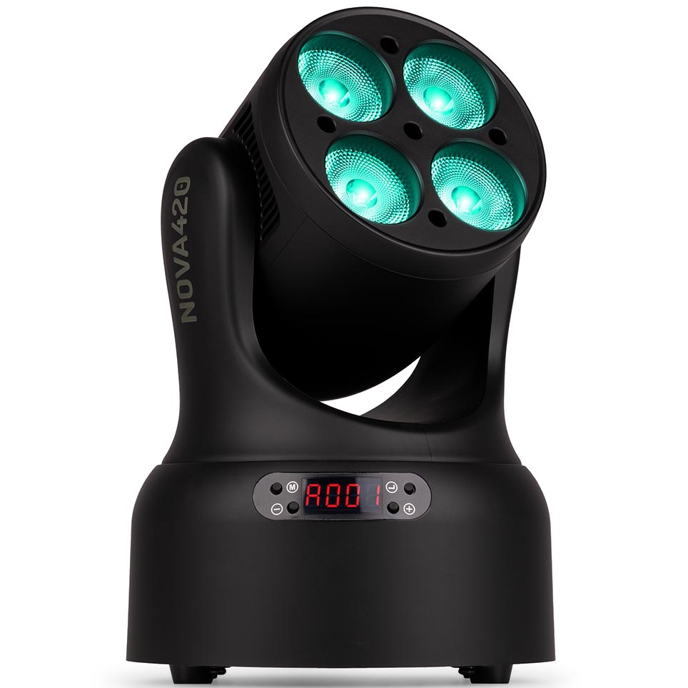 Beamz NOVA420-BK MH Wash Moving Head Light 4x20W RGBW - Image 6