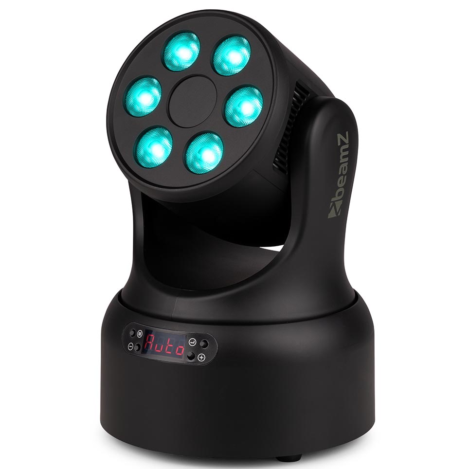 Beamz NOVA68-BK MH Moving Wash Head Light 6x8W RGBW - Image 3