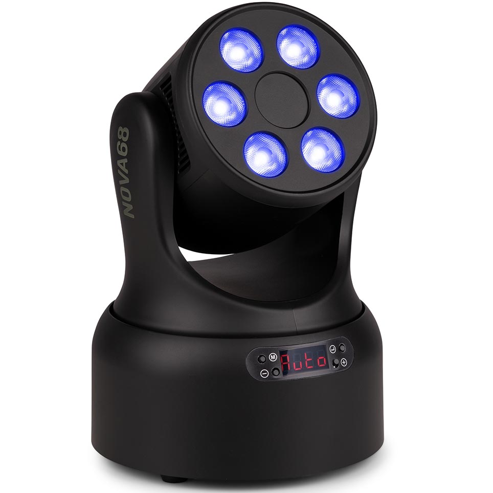 Beamz NOVA68-BK MH Moving Wash Head Light 6x8W RGBW - Image 4
