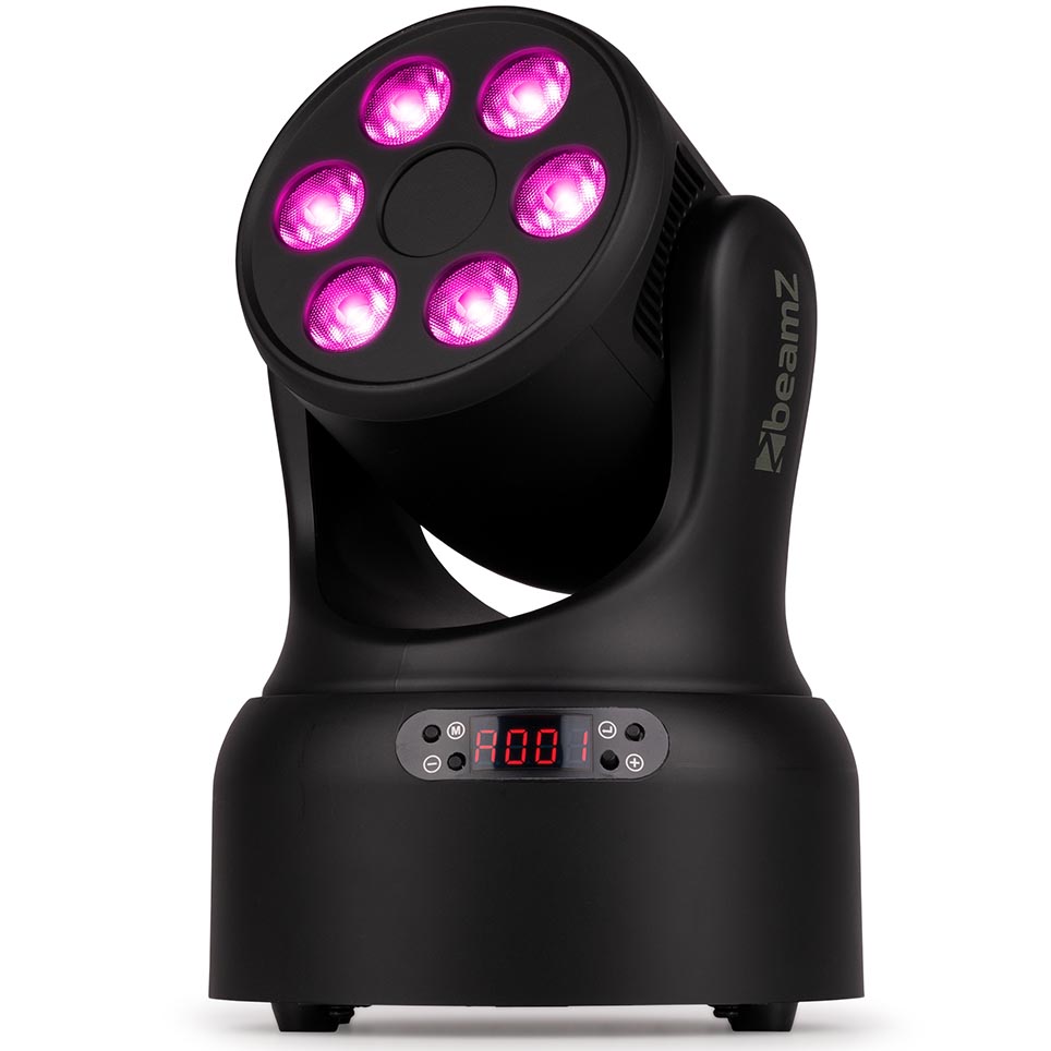 Beamz NOVA68-BK MH Moving Wash Head Light 6x8W RGBW - Image 5