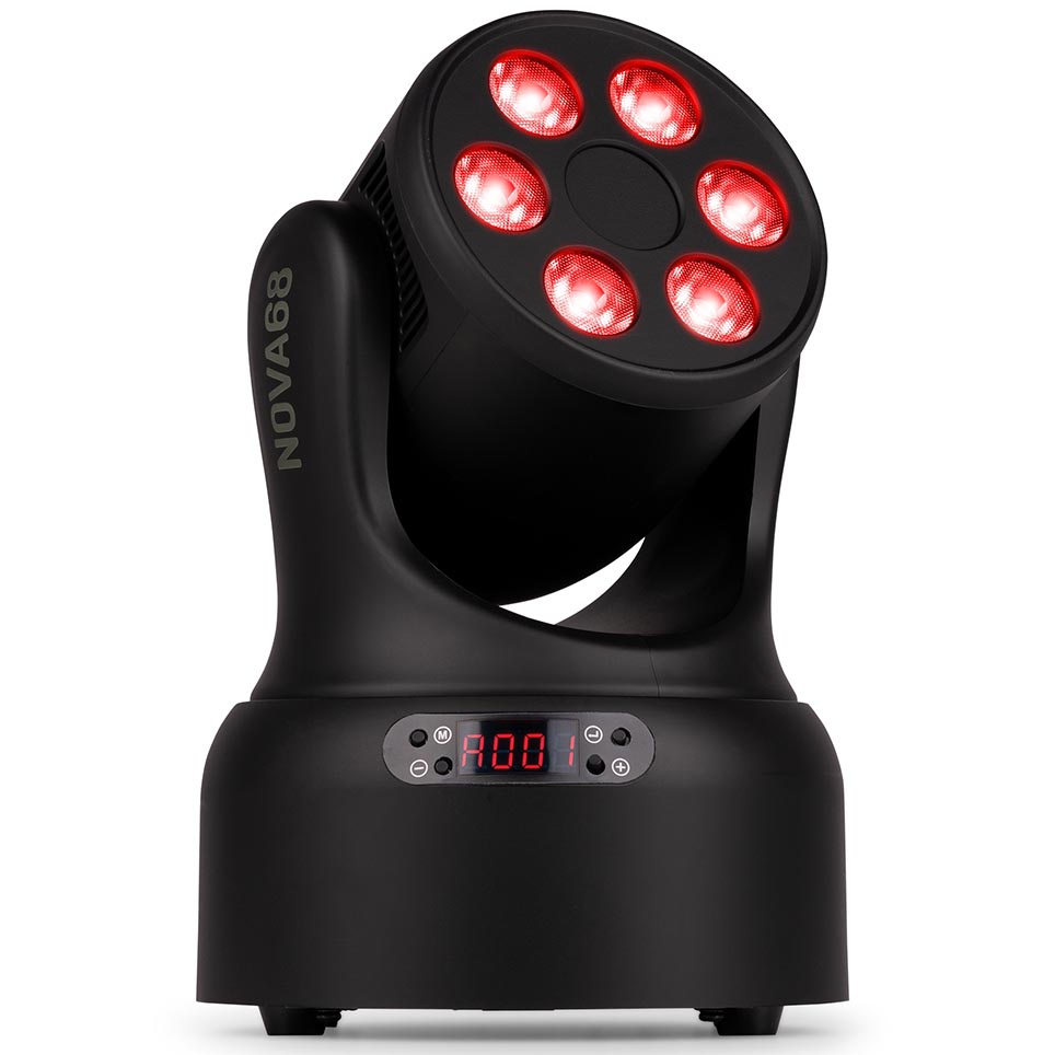 Beamz NOVA68-BK MH Moving Wash Head Light 6x8W RGBW - Image 6