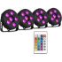 Fuzzix Comet M06 4-Pack Party Par Can Light with Jelly Ball