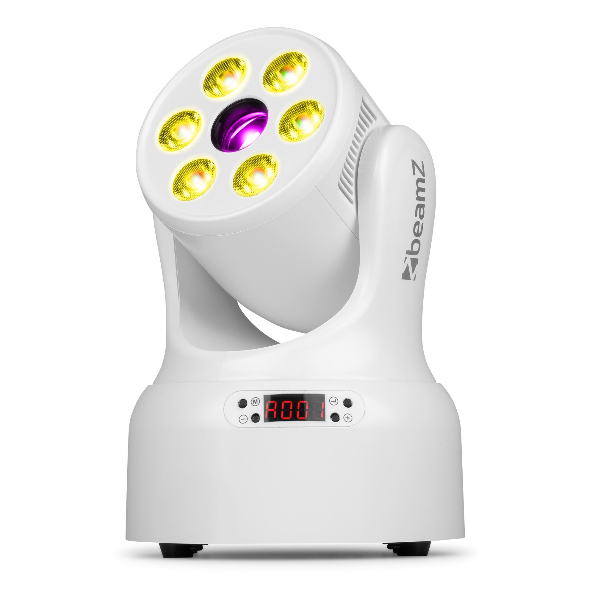 Beamz NOVA68G-WH MH Wash Moving Head Light with Gobo 6x8W RGBW+Gb.30W - Image 4