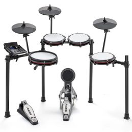 Alesis Nitro Max Kit - 8-Piece Electronic Drum Kit with Mesh Heads & Bluetooth