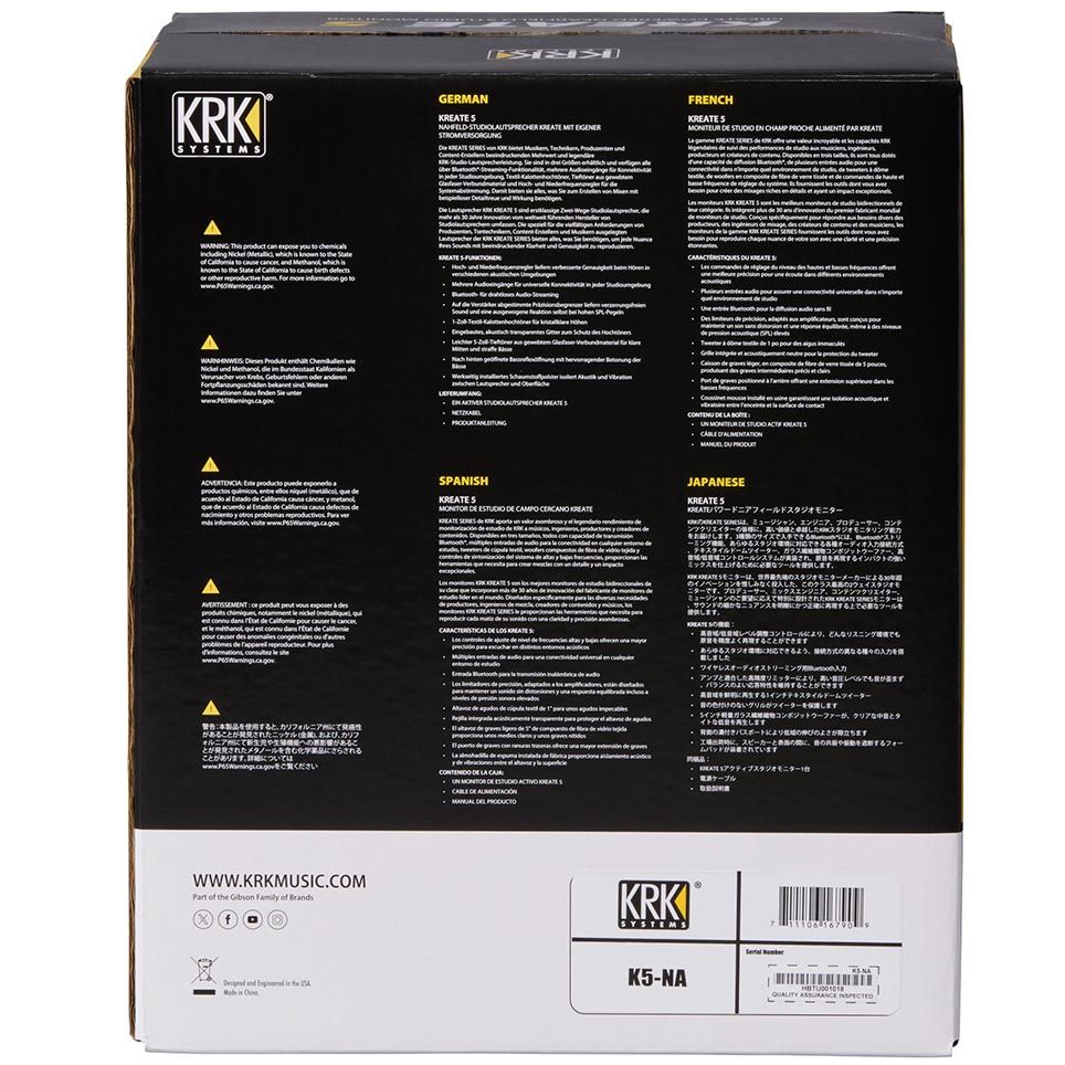 KRK 5 Kreate Studio Monitor