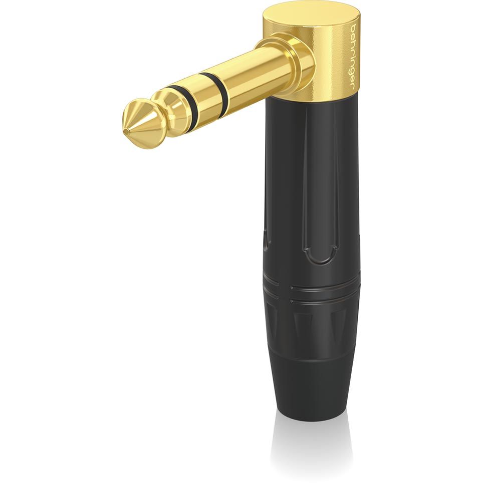 Behringer Professional 1/4" TRS Right-Angled Male Gold Connector