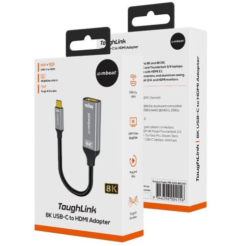 MBeat Tough Link 8K USB-C to HDMI Adapter