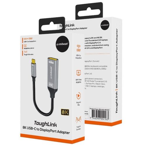 MBeat Tough Link 8K USB-C to DP Adapter