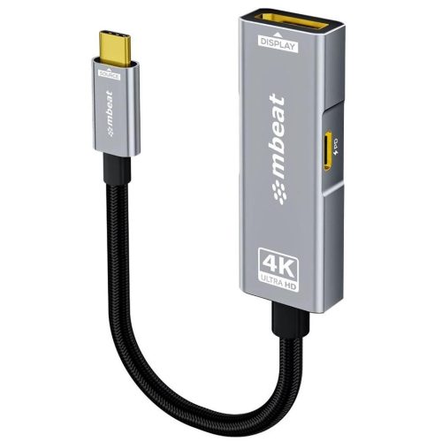 MBeat Tough Link USB-C to DP Adapter with 100W PD