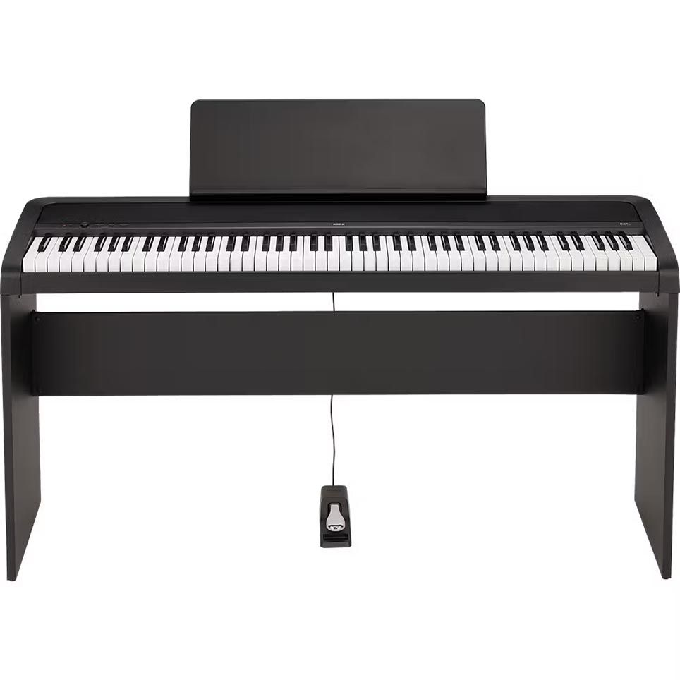 Korg B2+ Digital Piano with Stand and Pedal Unit - Black