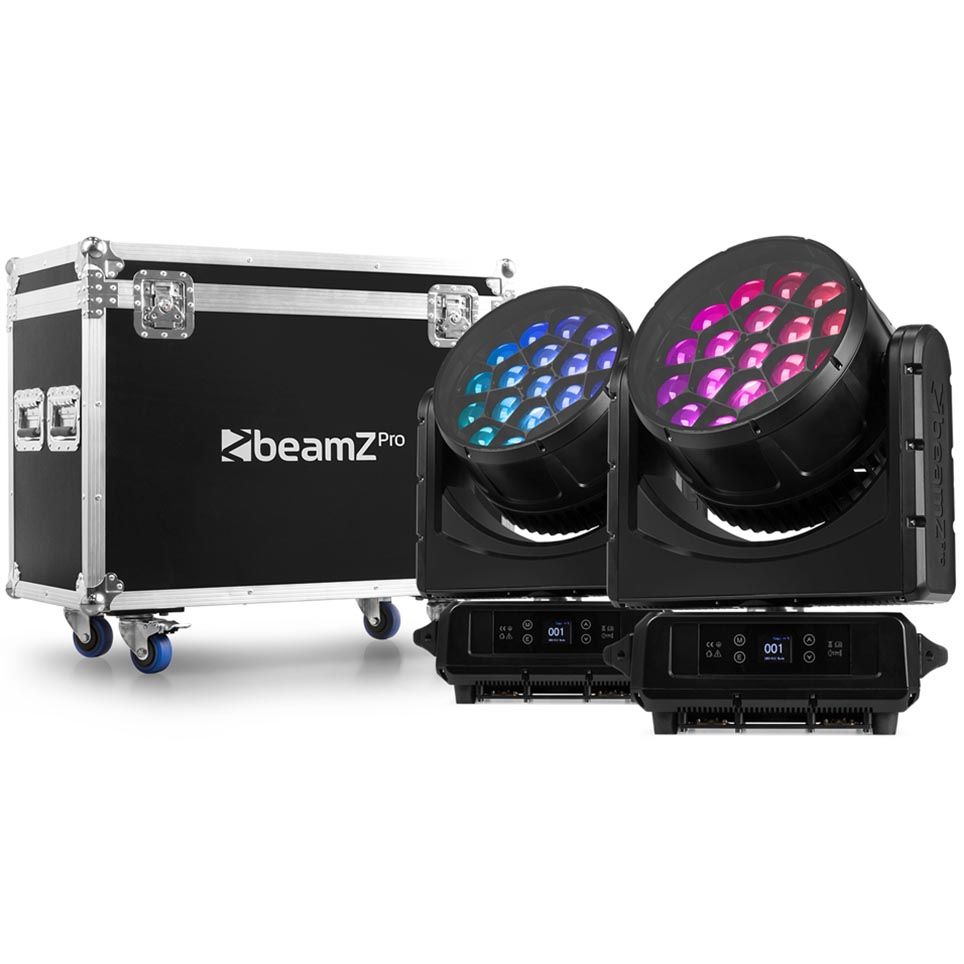 BeamzPRO NEREID1940 Outdoor LED Moving Head Wash Pair