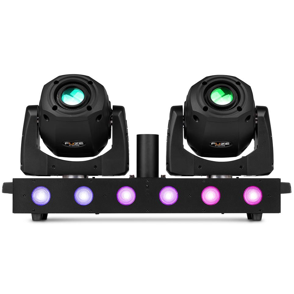 Beamz Fuze Twin LED Spot Moving Head Bar