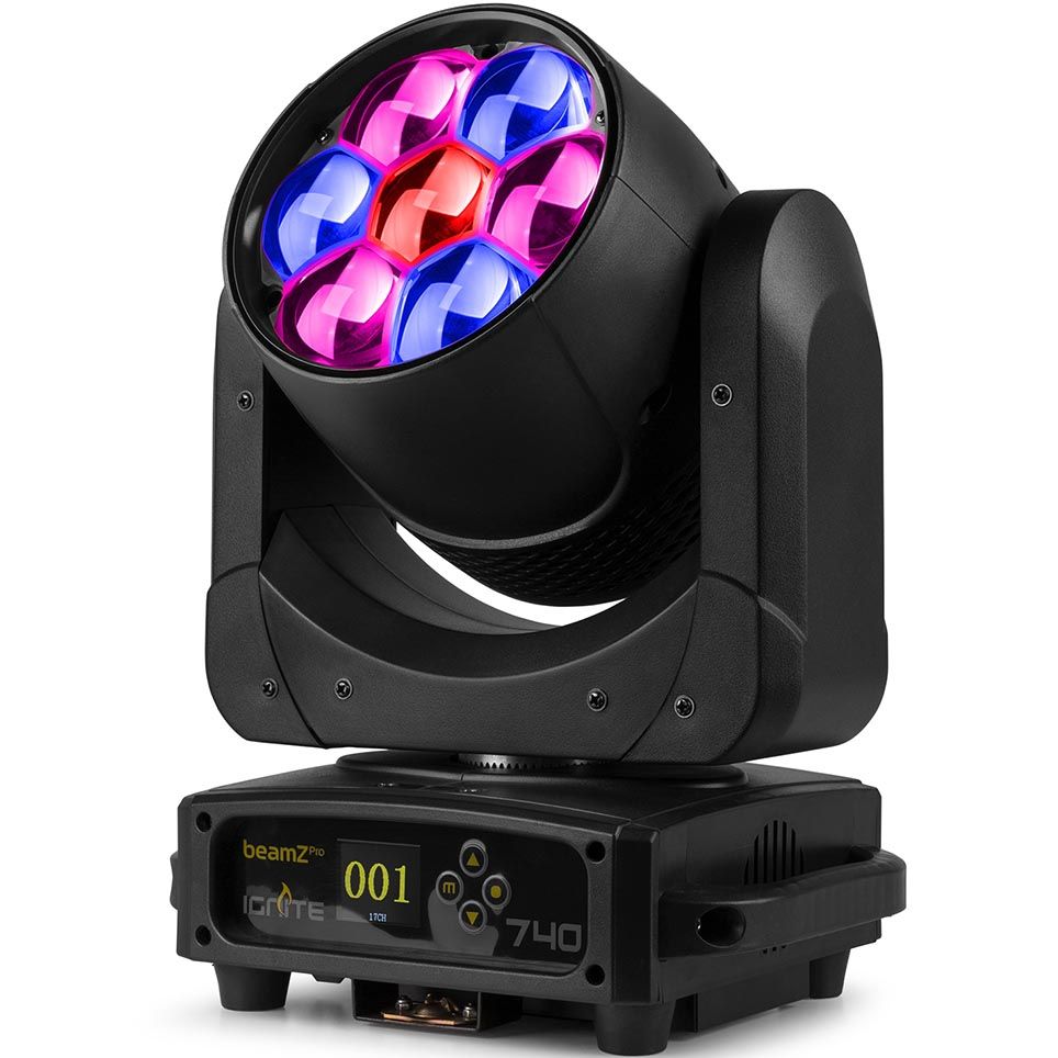 BeamzPRO IGNITE740 LED Wash Moving Head with Zoom