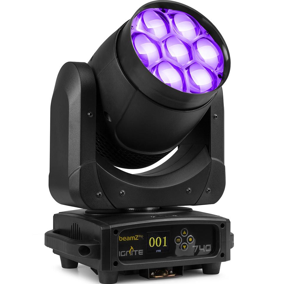 BeamzPRO IGNITE740 LED Wash Moving Head with Zoom