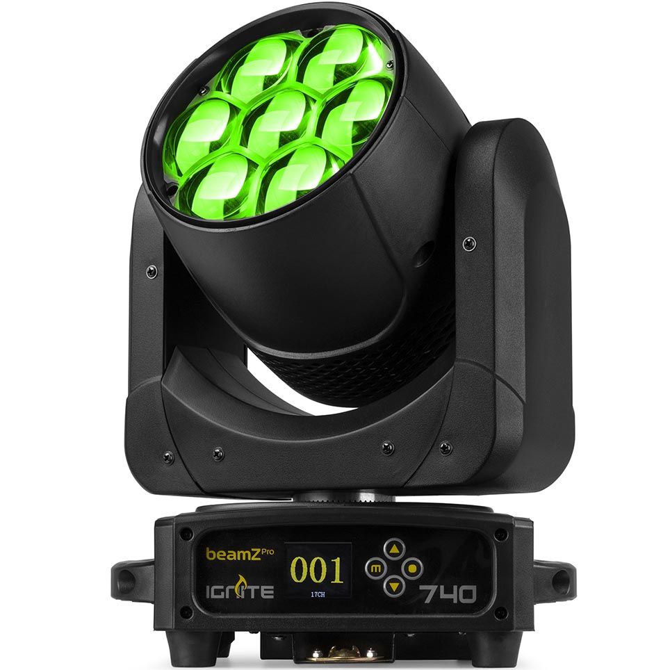 BeamzPRO IGNITE740 LED Wash Moving Head with Zoom
