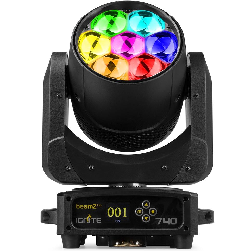 BeamzPRO IGNITE740 LED Wash Moving Head with Zoom