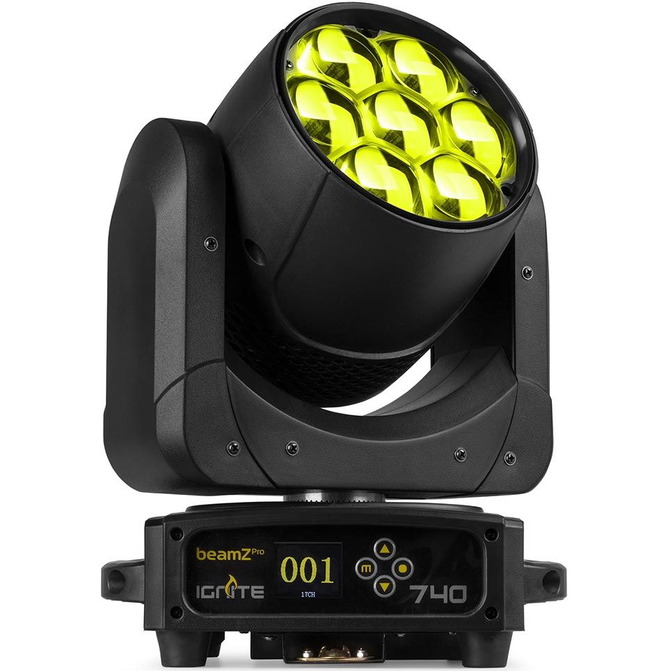 BeamzPRO IGNITE740 LED Wash Moving Head with Zoom