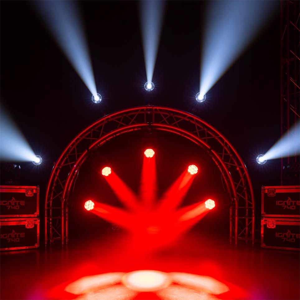 BeamzPRO IGNITE740 LED Wash Moving Head with Zoom