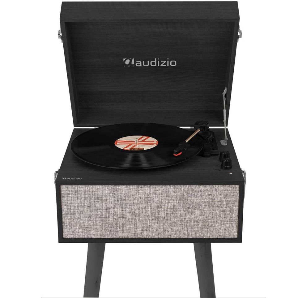 Audizio Fremont Record Player with Stand Black