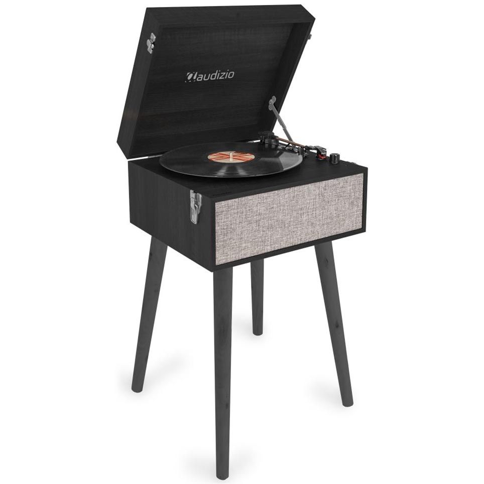 Audizio Fremont Record Player with Stand Black