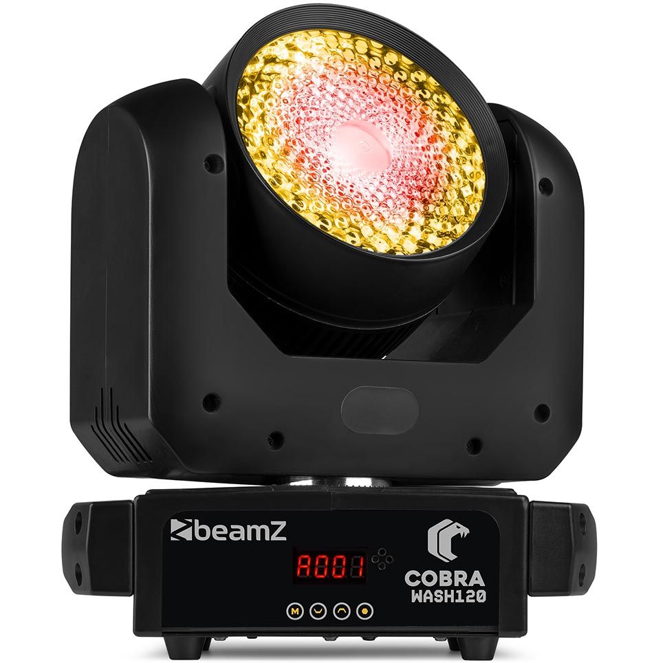 Beamz Cobra Wash120 LED Moving Head with LED Ring