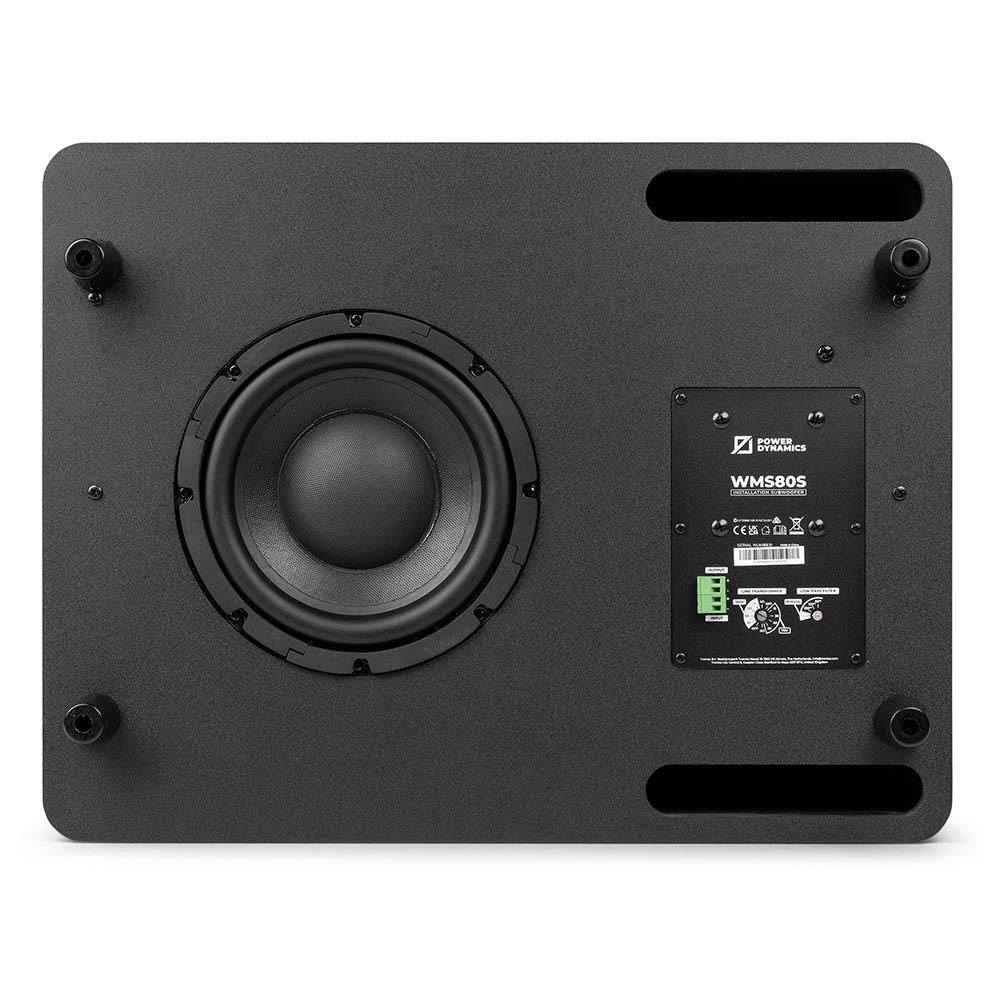 Power Dynamics WMS80SB Installation Subwoofer Passive (Black) - Image 2