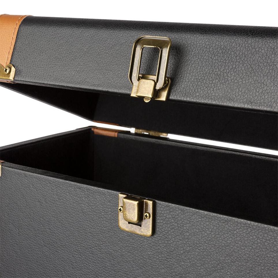 Audizio RC37 Vinyl Record Case Luxe Black