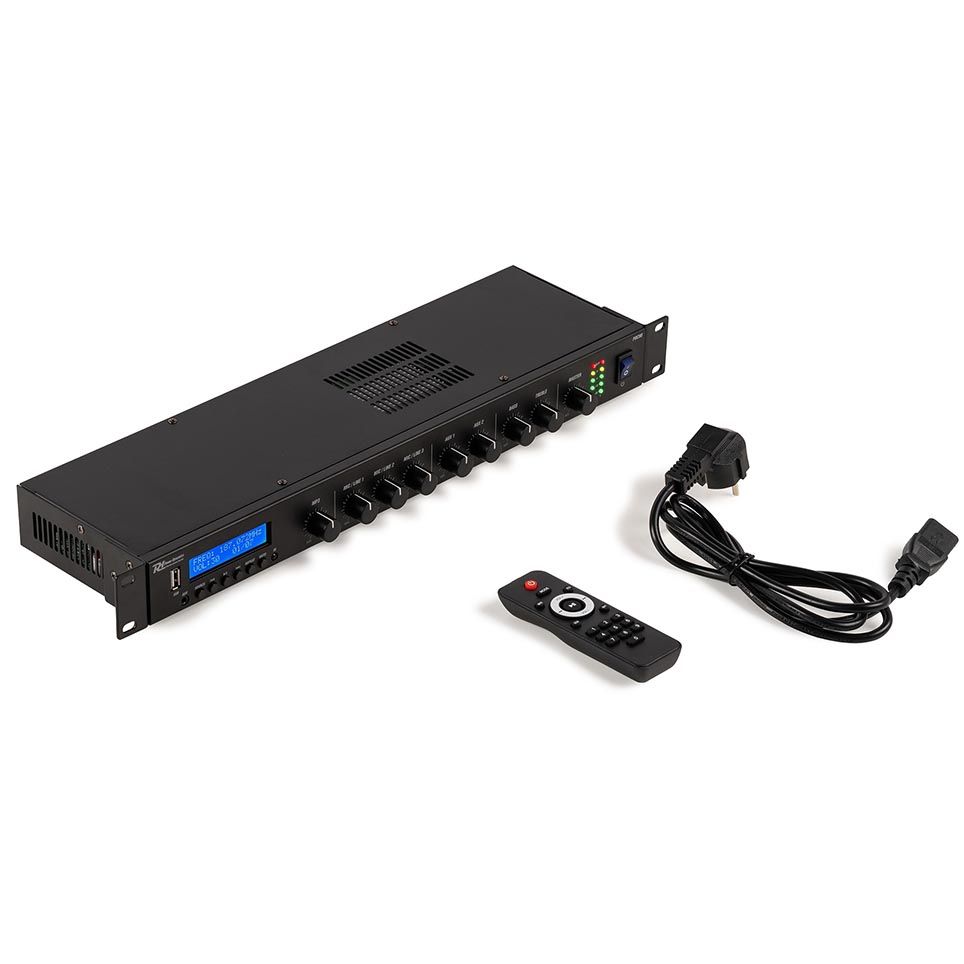 Power Dynamics PDC90 Media Player with Amplifier DAB+/USB/MP3/BT