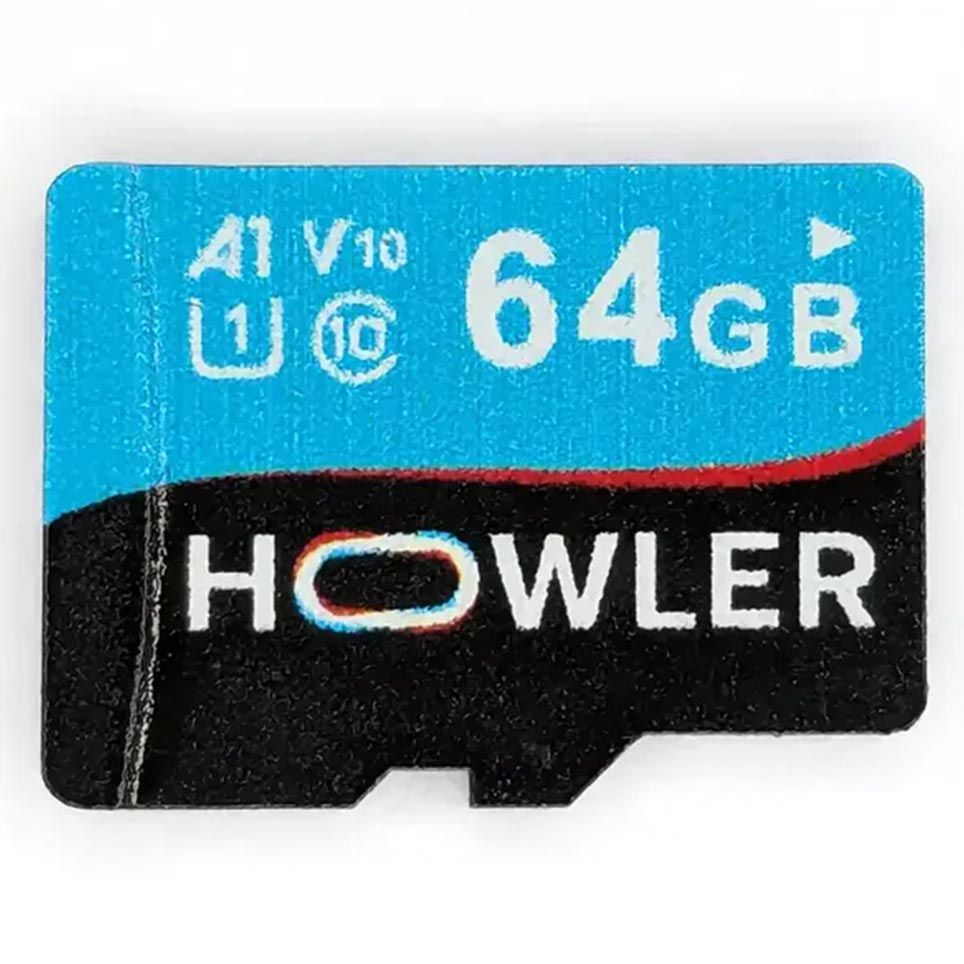 Howler 64GB SD Card – High Capacity Storage for Recordings