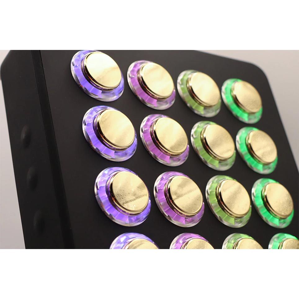 DJ Tech Tools Midi Fighter Spectra MIDI Controller – Gold