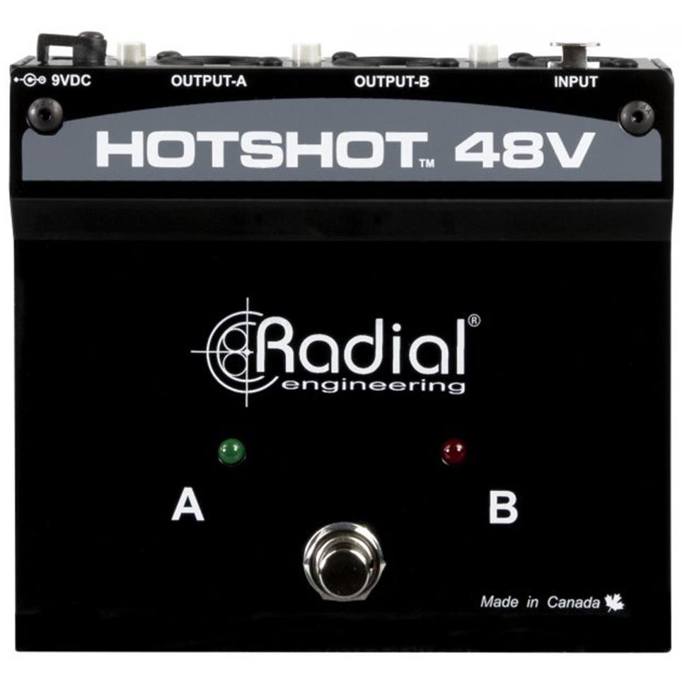 Radial HotShot 48V Phantom Power Supply & Mic Switcher