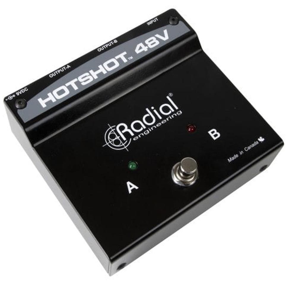 Radial HotShot 48V Phantom Power Supply & Mic Switcher