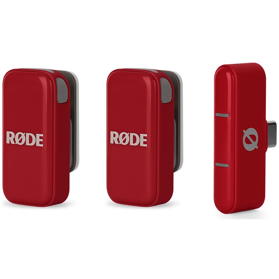 RODE Microphones Wireless Microphone Ultra-compact for USB-C - Red