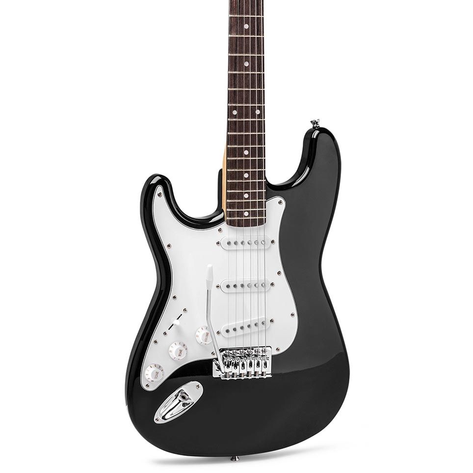 MAX GigKit Left Handed Beginner Electric Guitar Starter Kit - Black