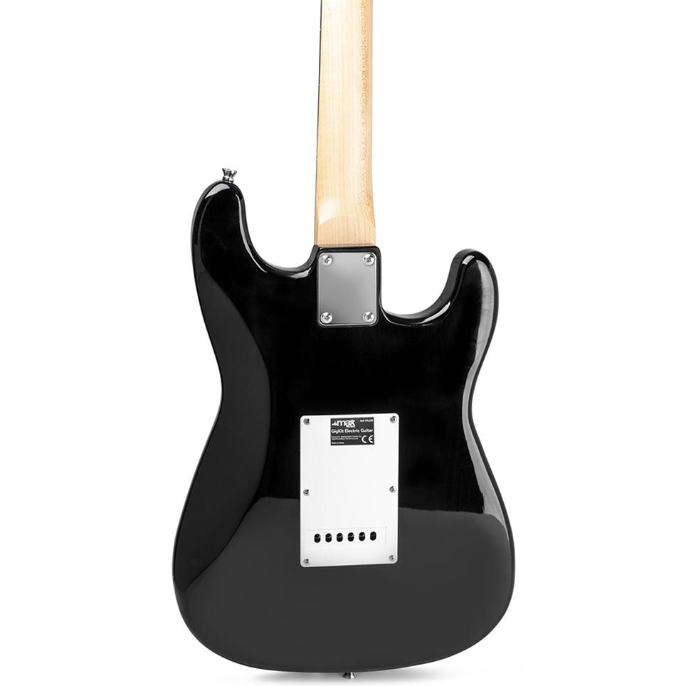 MAX GigKit Left Handed Beginner Electric Guitar Starter Kit - Black