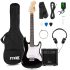 MAX GigKit Junior 3/4 Kids Electric Guitar Starter Pack Black with Amp