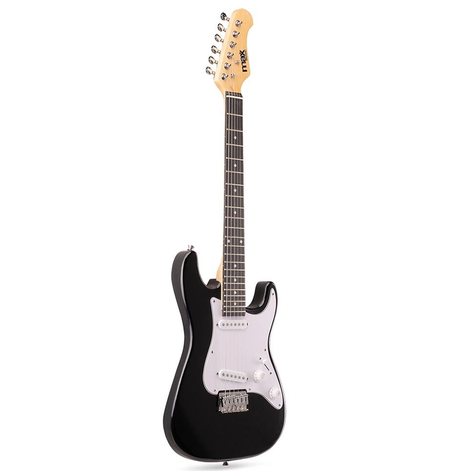 MAX GigKit Junior Electric Guitar Starter Pack- Black 3/4 Size