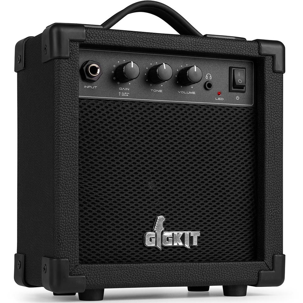 MAX GigKit Junior Electric Guitar Starter Pack- Black 3/4 Size