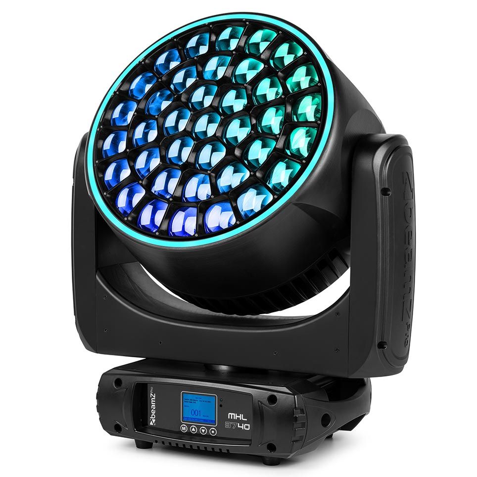 BeamzPRO MHL3740 LED Wash Moving Head with Zoom