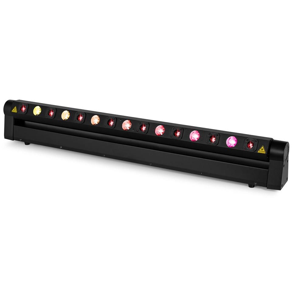 Beamz Hyaden Moving Bar with 7 LED and 8 Laser Beams