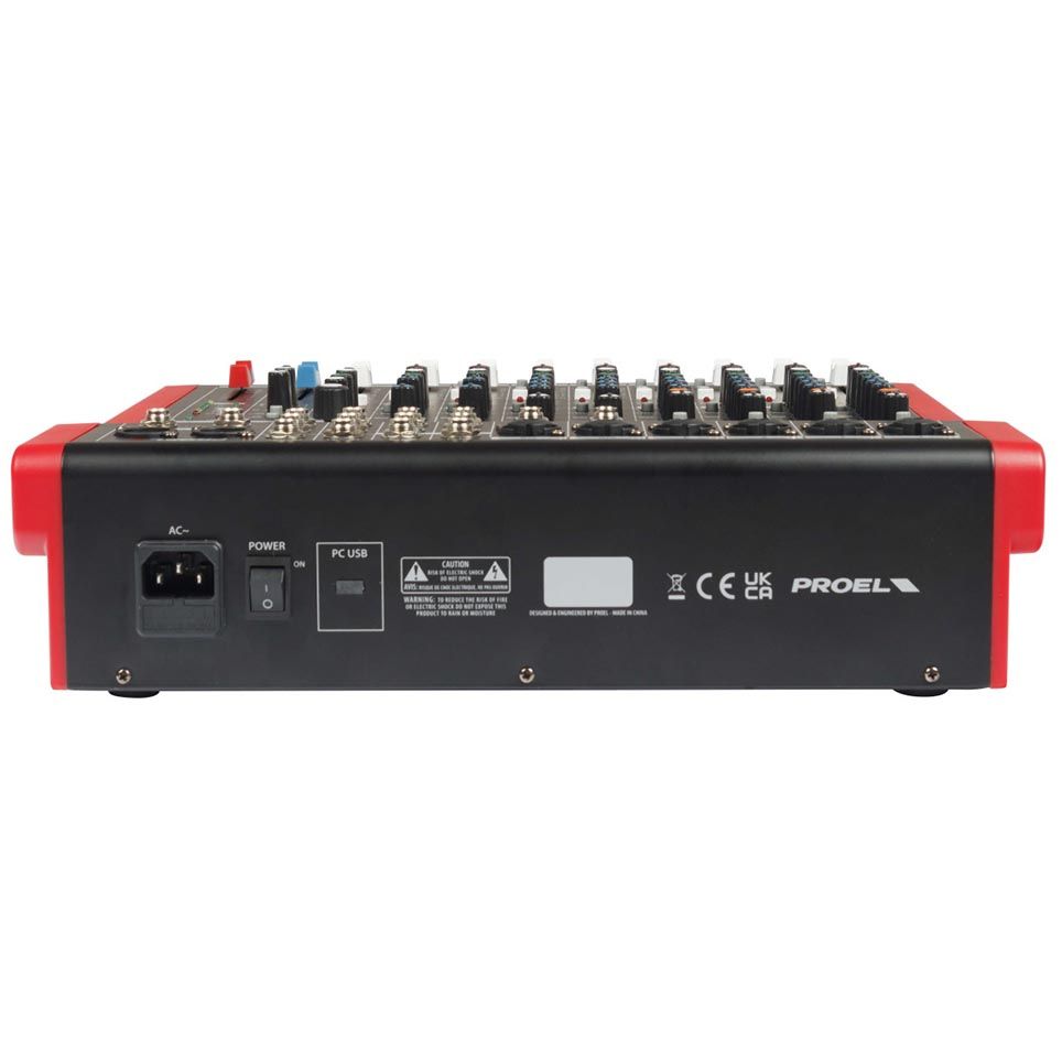 PROEL MQ1222X 12-Channel Compact Mixer with FX, USB & Bluetooth