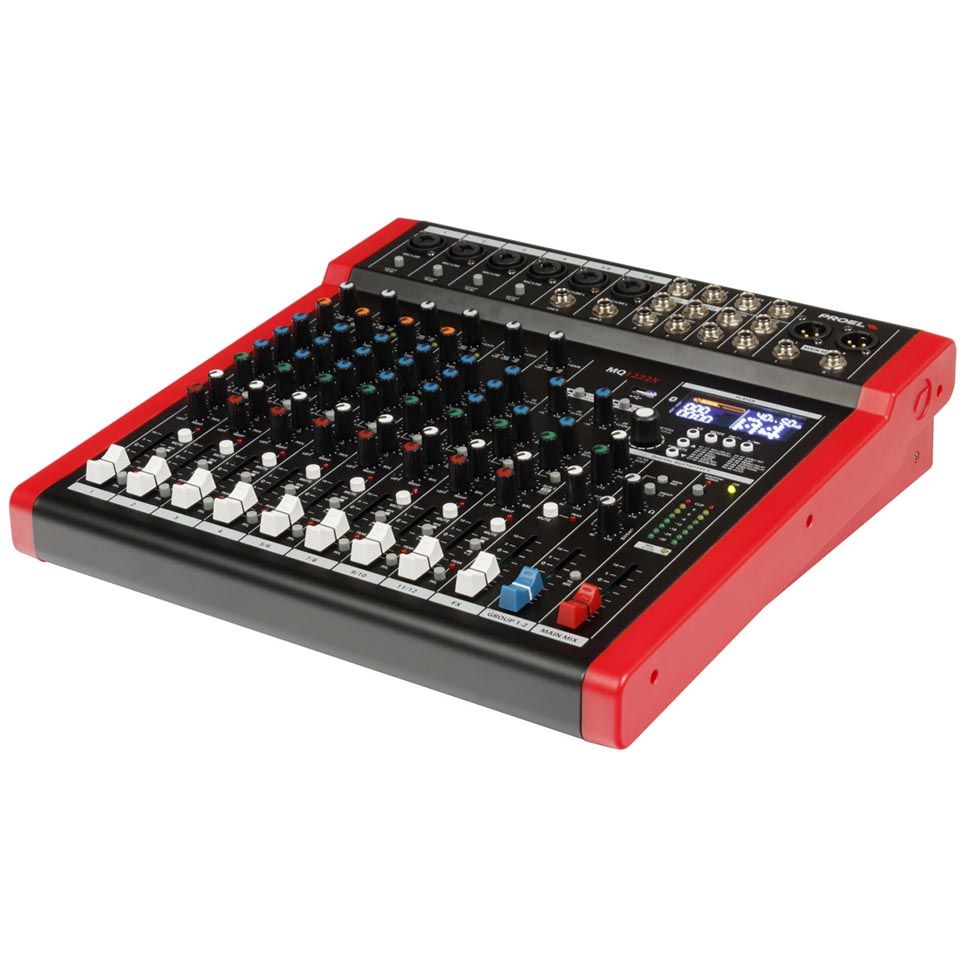 PROEL MQ1222X 12-Channel Compact Mixer with FX, USB & Bluetooth