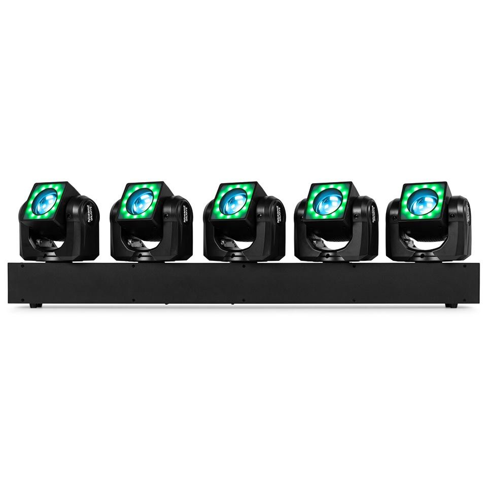Beamz Galaxy5 Moving Head Bar 5x40W