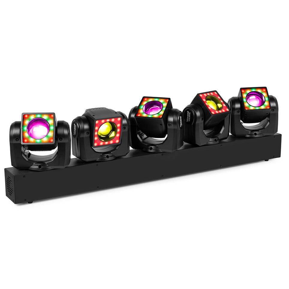 Beamz Galaxy5 Moving Head Bar 5x40W