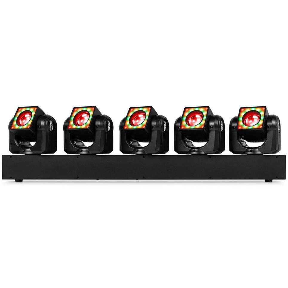 Beamz Galaxy5 Moving Head Bar 5x40W