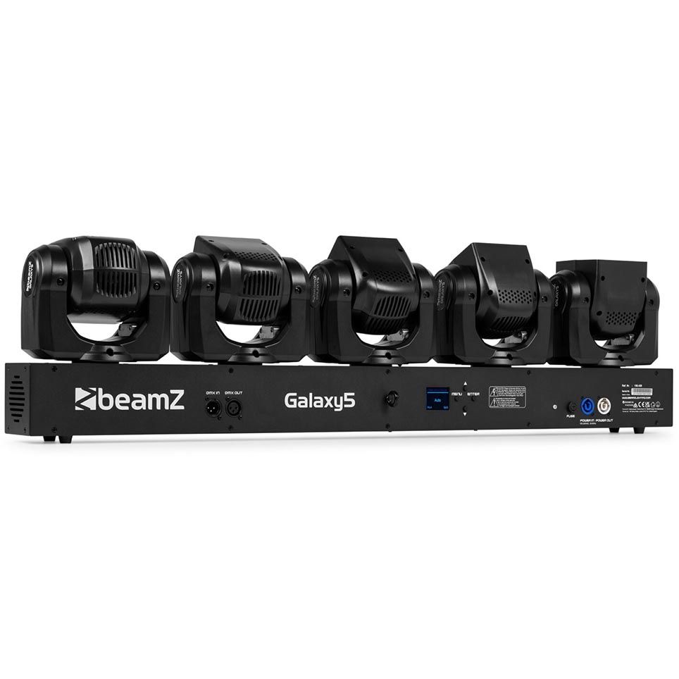 Beamz Galaxy5 Moving Head Bar 5x40W