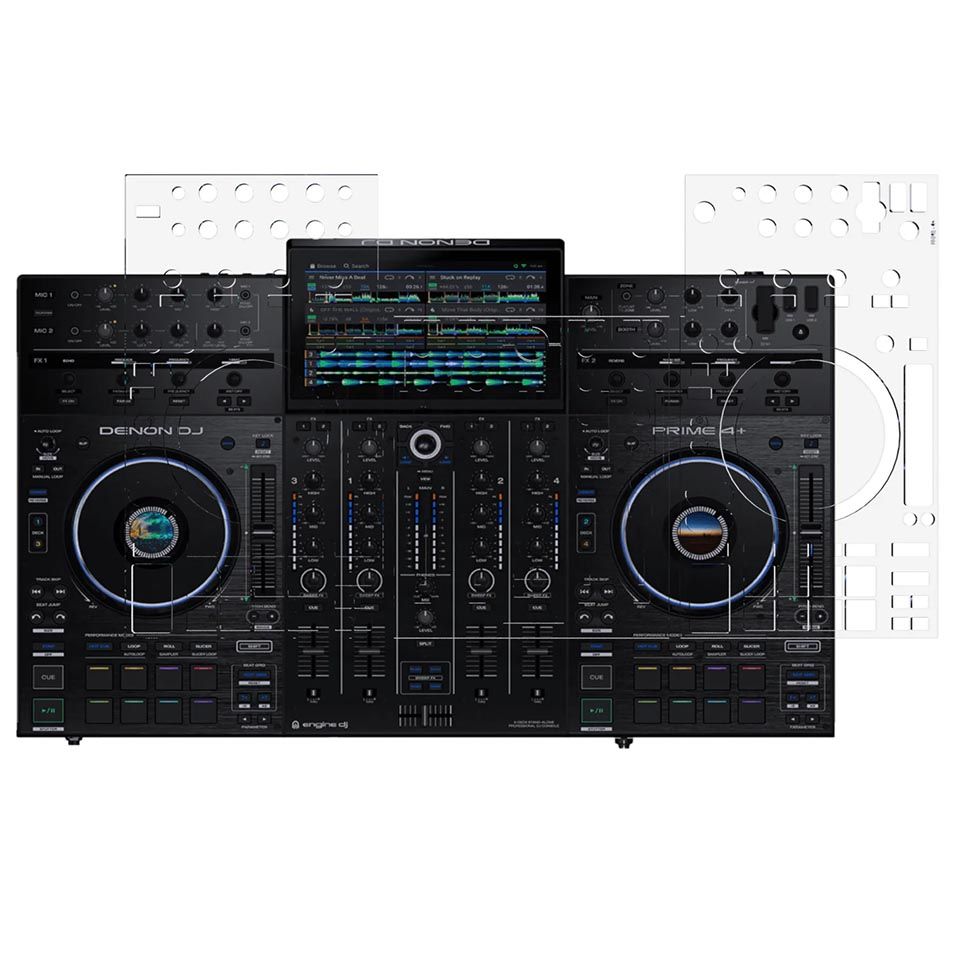 Top DJ Skin DENON PRIME 4+ DJ Skin Protector