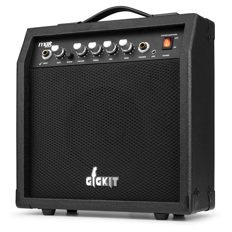 MAX GigKit Electric Guitar Pack LP Style - Dark Red