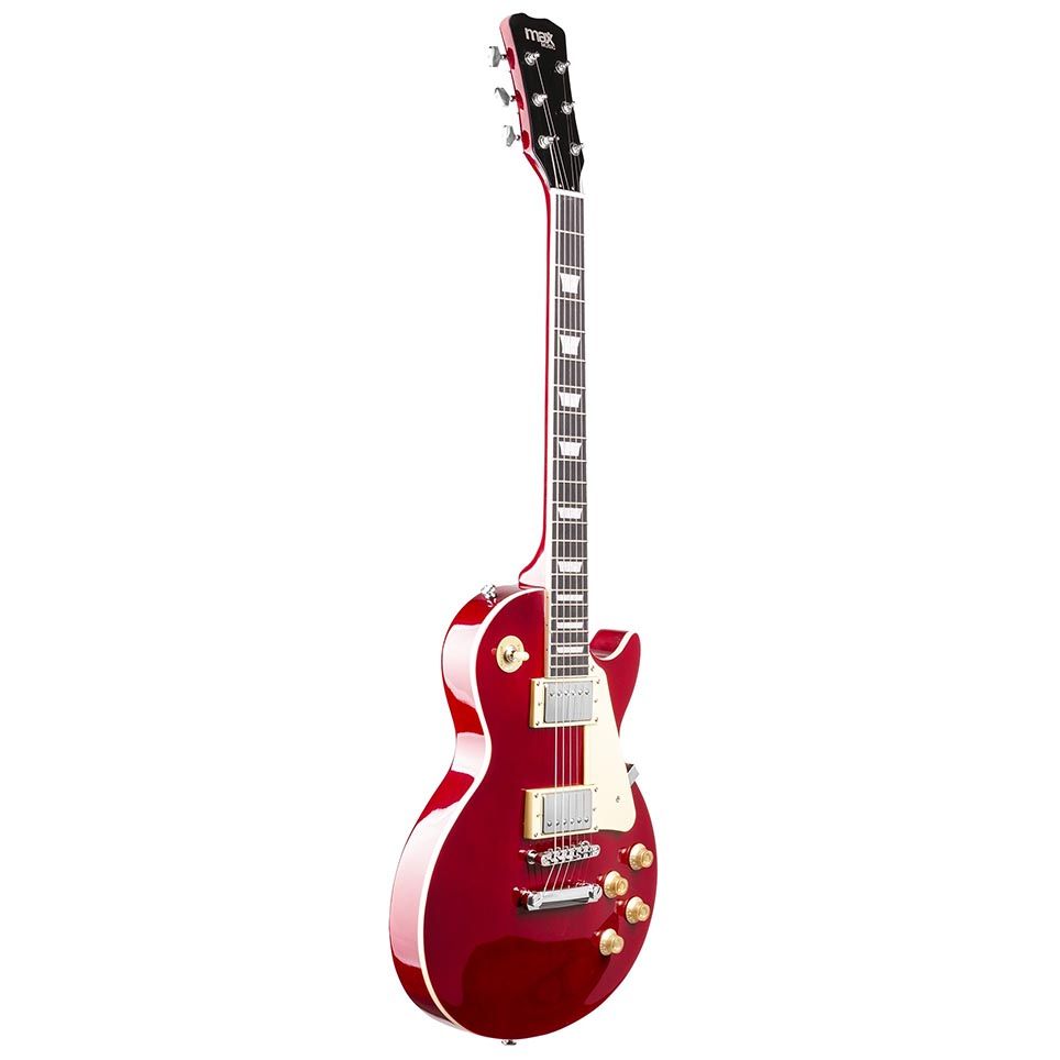 MAX GigKit Electric Guitar Pack LP Style - Dark Red