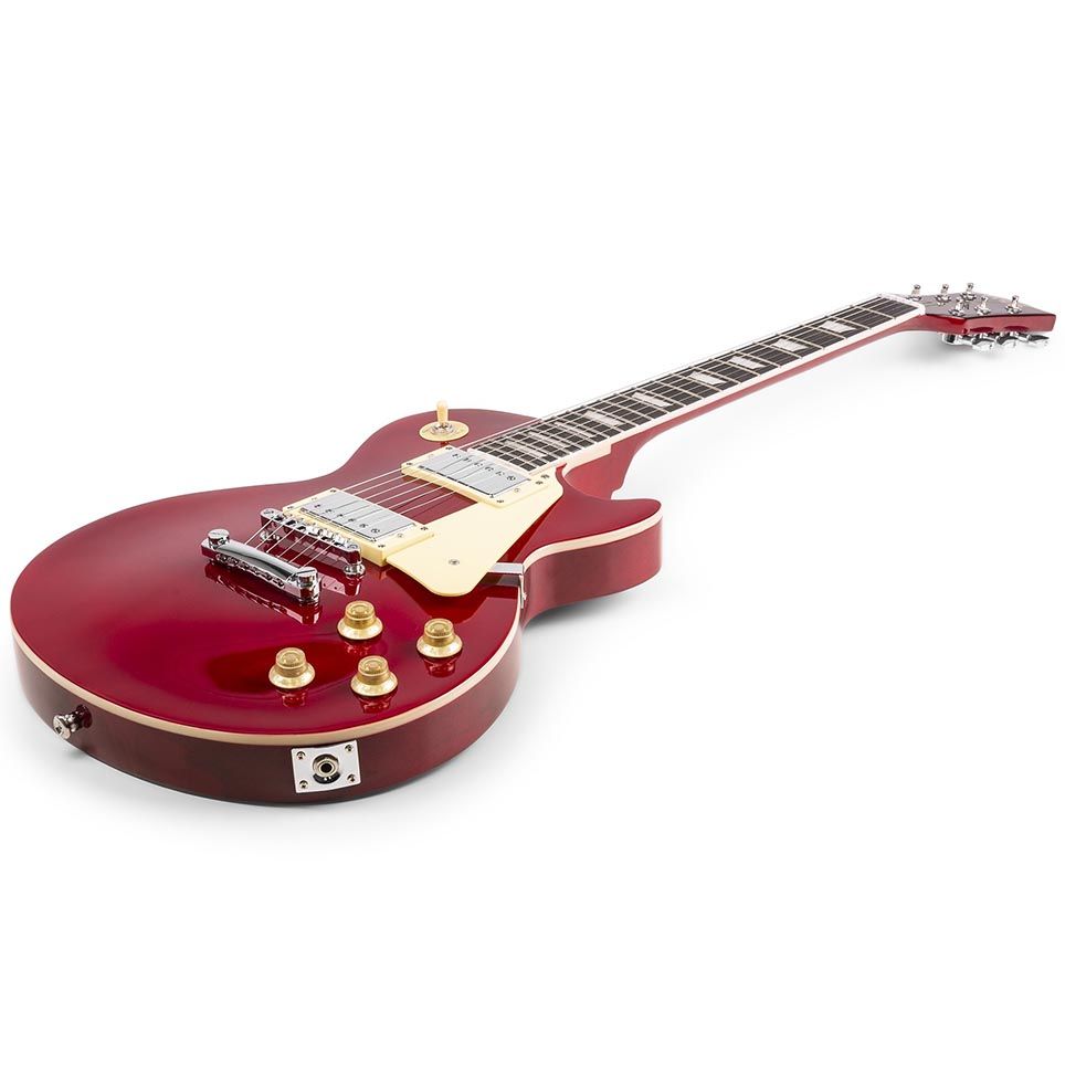 MAX GigKit Electric Guitar Pack LP Style - Dark Red